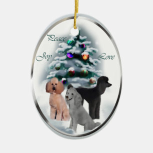 Ornament met kerstcadeaus voor gebak