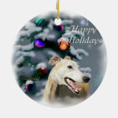 Ornament met kerstcadeaus voor Greyhound (Achterkant)