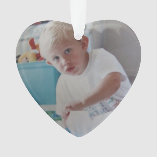 Ornament met kerstcadeautjes voor baby's (voorkant)