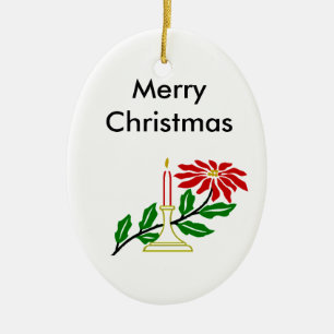 Ornament met kerstkaarsen