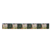 Ornament met kerstkatten lint (Voorkant)