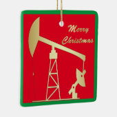 Ornament met kerstkeramische oliepomp (Rechts)