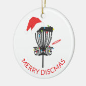 Ornament met kerstkeramische schijfgulden voor ker (Links)