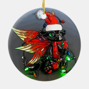 Ornament met kerstlampjes