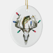 Ornament met kerstlampjes Gevist jagen (Rechts)