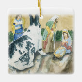 Ornament met kerstmank (Voorkant)