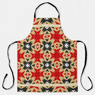 Ornament met kleurrijk geometrisch patroon, zijder schort