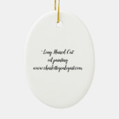 Ornament met lange gehakte katten (Achterkant)