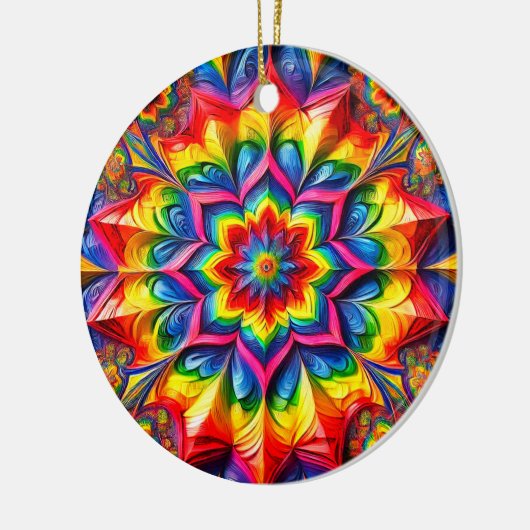 Ornament met LGBTQ kleuren ontwerp (Links)
