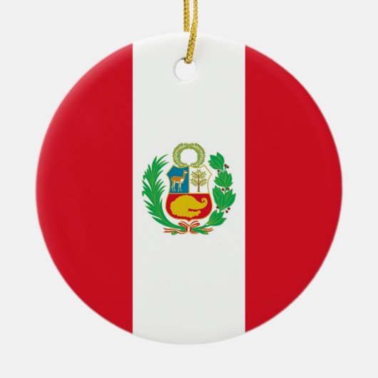 Ornament met Peruaanse vlag (Voorkant)