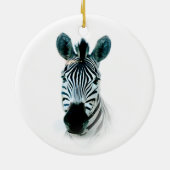 Ornament met portret van het zebra (Achterkant)