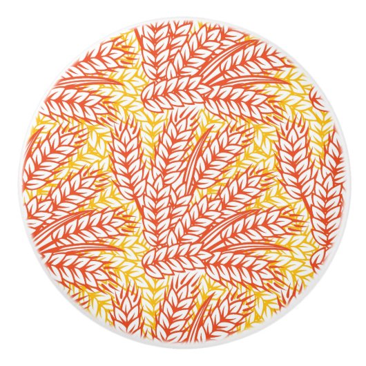 Ornament met tarweoren keramische knop (Voorkant)