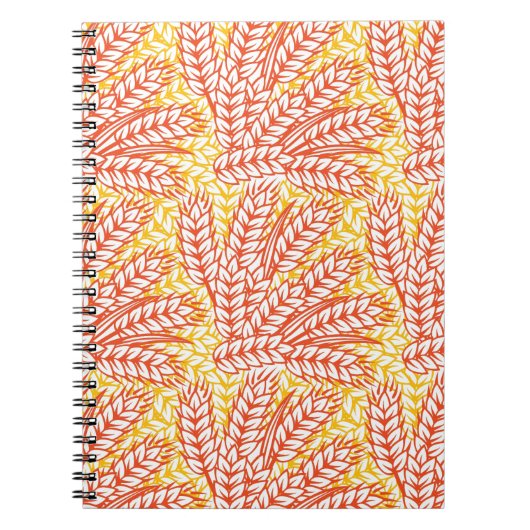 Ornament met tarweoren notitieboek (Voorkant)