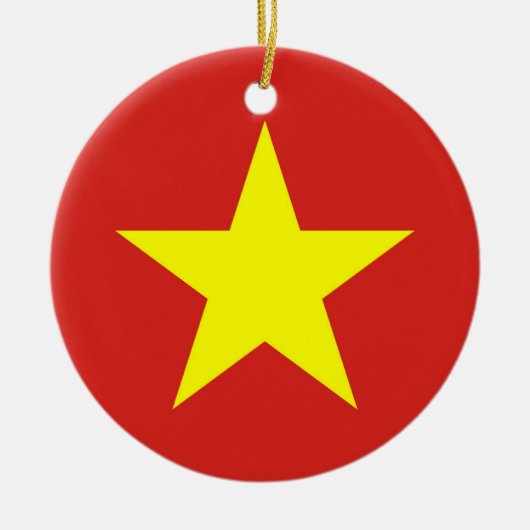 Ornament met Vietnamese vlag (Voorkant)