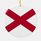 Ornament met vlag van Alabama (Achterkant)