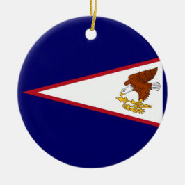 Ornament met vlag van Amerikaans-Samoa