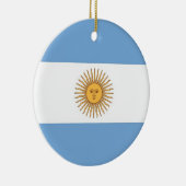 Ornament met vlag van Argentinië (Rechts)