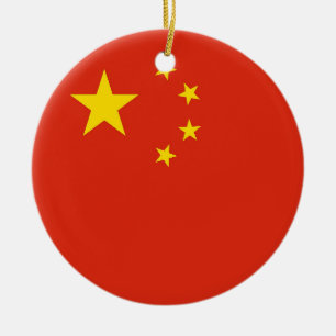 Ornament met vlag van China
