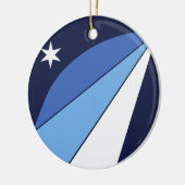 Ornament met vlag van Columbia, South Carolina (Links)
