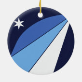 Ornament met vlag van Columbia, South Carolina (Achterkant)