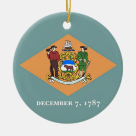 Ornament met vlag van Delaware