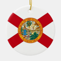 Ornament met vlag van Florida