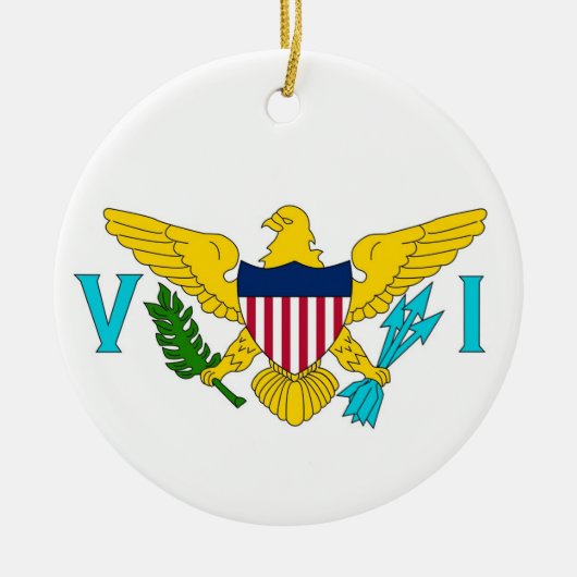 Ornament met vlag van Maagdeneilanden (Voorkant)