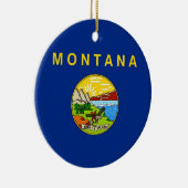Ornament met vlag van Montana (Rechts)