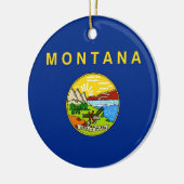 Ornament met vlag van Montana (Links)
