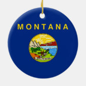 Ornament met vlag van Montana (Achterkant)