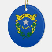 Ornament met vlag van Nevada (Links)