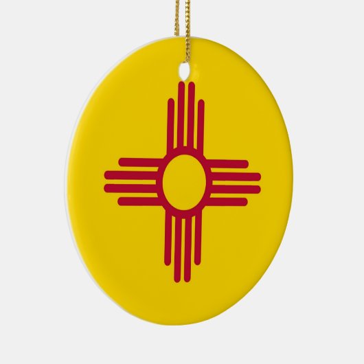 Ornament met vlag van New Mexico (Rechts)