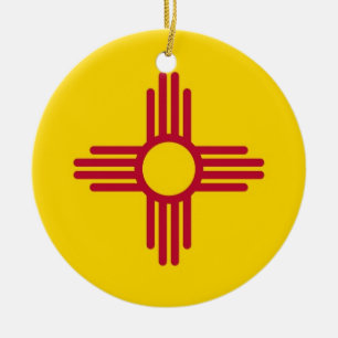 Ornament met vlag van New Mexico