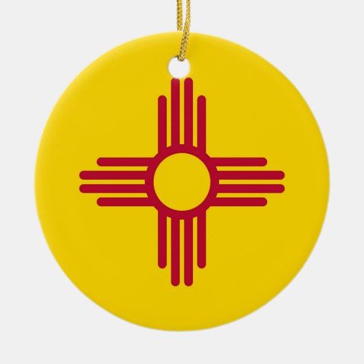 Ornament met vlag van New Mexico (Voorkant)