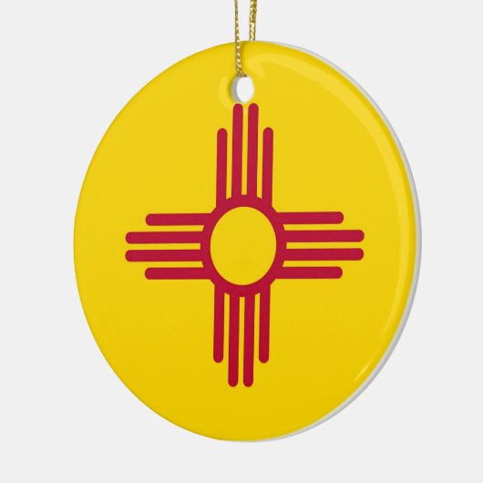 Ornament met vlag van New Mexico (Links)