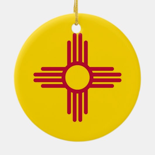 Ornament met vlag van New Mexico (Achterkant)