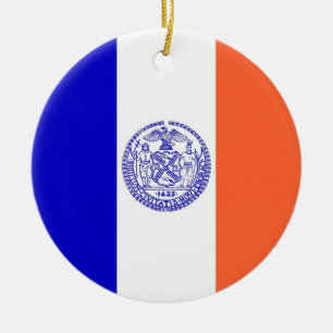 Ornament met vlag van New York