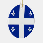 Ornament met vlag van Quebec, Canada (Rechts)