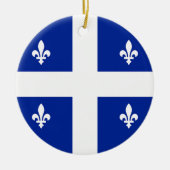 Ornament met vlag van Quebec, Canada (Voorkant)