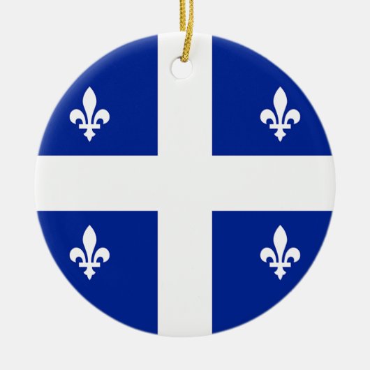 Ornament met vlag van Quebec, Canada (Voorkant)