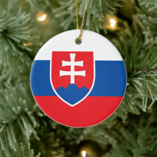Ornament met vlag van Slowakije