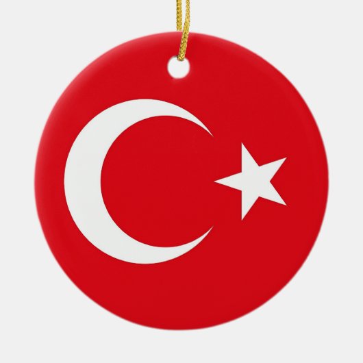 Ornament met vlag van Turkije (Voorkant)