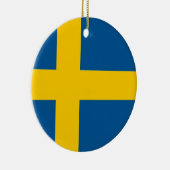 Ornament met vlag van Zweden (Rechts)