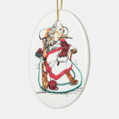 Ornament met witte kerstalaska Wildlife (Links)