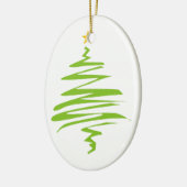 Ornament met witte kerstbomen (Links)