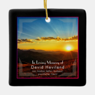 Ornament met zonsondergang en foto- HAMbyWG