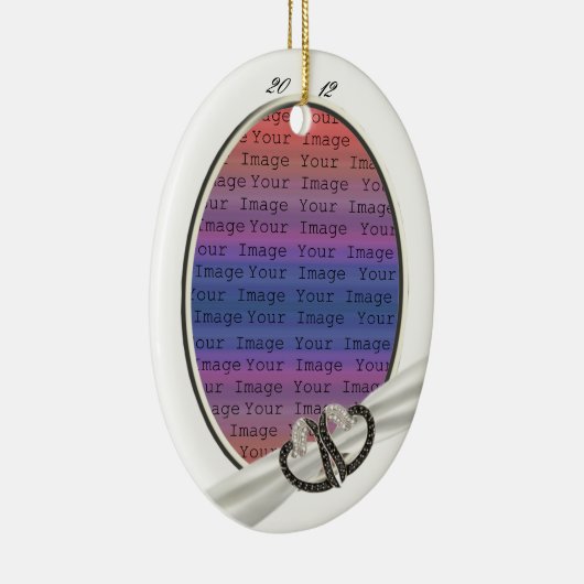 Ornament met zwarte & witte diamant (Rechts)