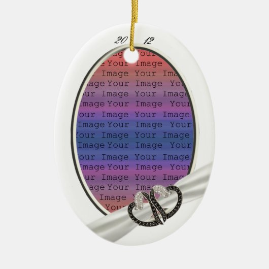 Ornament met zwarte & witte diamant (Voorkant)