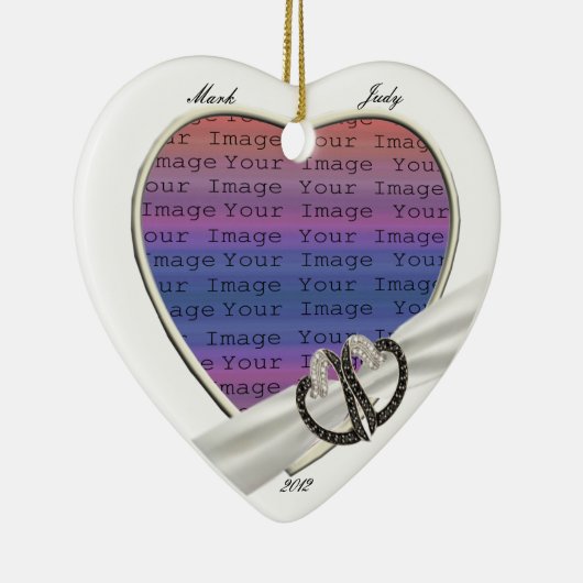 Ornament met zwarte & witte diamant (Rechts)