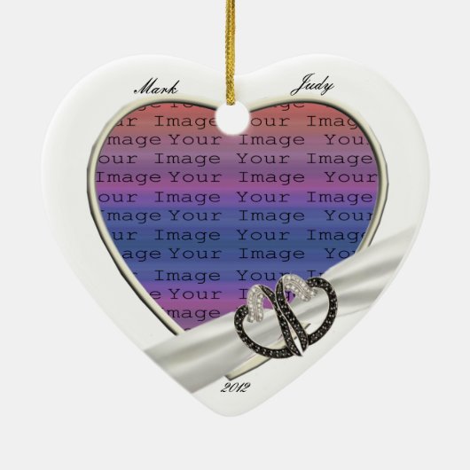 Ornament met zwarte & witte diamant (Achterkant)